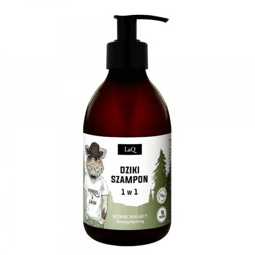 LaQ muški šampon za kosu - čišćenje, jačanje i miris muškog parfema i divljine boar Slike