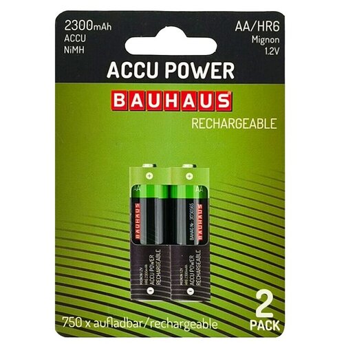 BAUHAUS Polnilne baterije HR6 (AA, 2.300 mAh, 2 kos) Cene