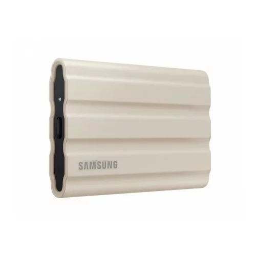 Samsung zunanji ssd disk 2tb type-c usb 3.2 gen2 nvme, ip65, t7 shield, bež, mu-pe2t0k