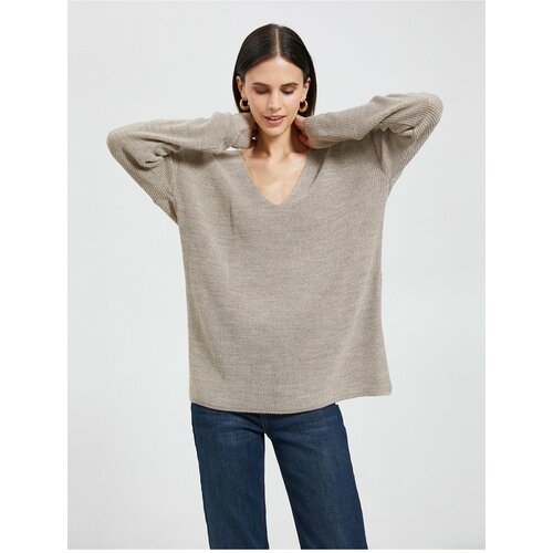 Koton Oversized Sweater V-Neck Long Sleeve Slike