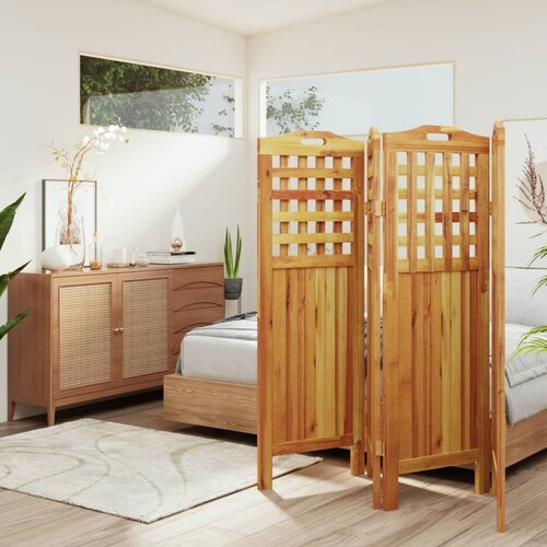 VidaXL Paravan 4-delni 162x2x115 cm trden akacijev les Slike