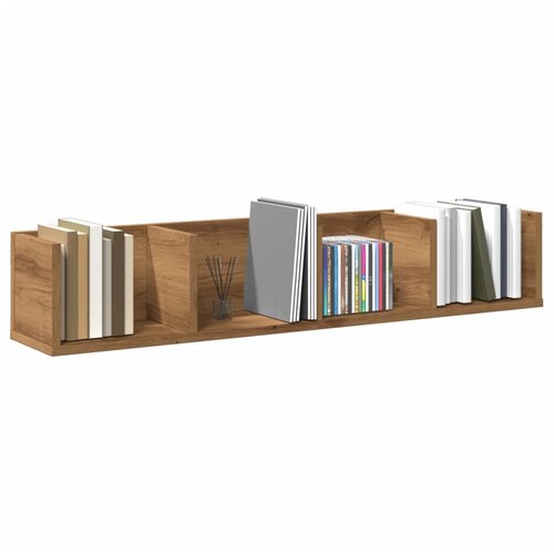 vidaXL CD zidna polica Artisan hrast 100x18x18 cm izrađeno drvo Cijene