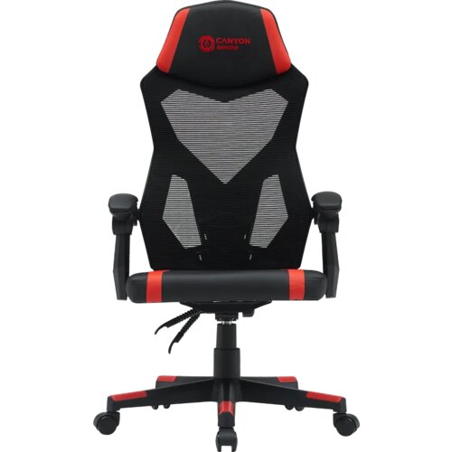 Gaming chair Flow MCH01 Mesh Black Red Slike