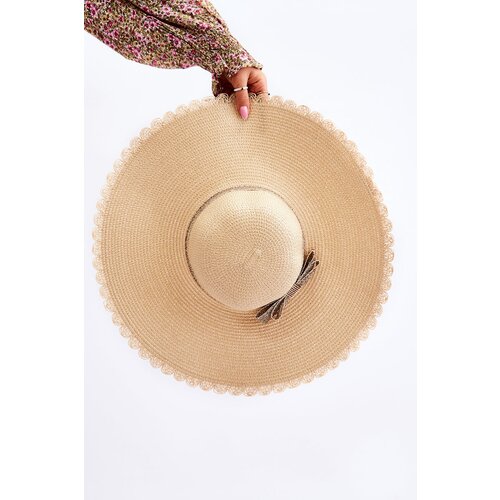  Women&amp;#039;s Frill Hat Beige Slike
