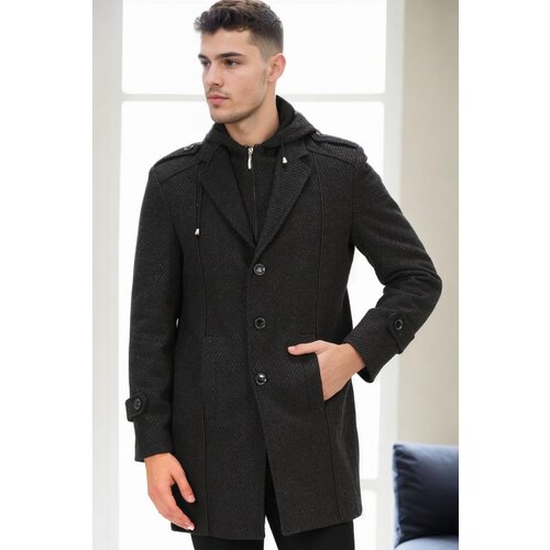 Dewberry PLT8334 MEN'S COAT-LIGHT PATTERNED ANTHRACITE Cijene