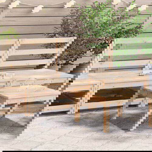 VidaXL Vrtne sofe bez naslona za ruke 2 kom 70x70x67 cm borovina Slike