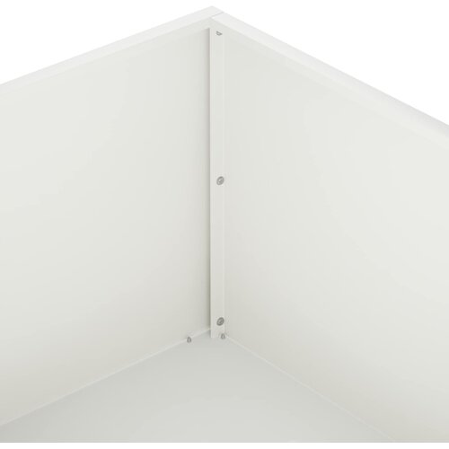  Vrtna saksija 2 kom. Bijela 80 x 80 x 30 cm Čelična vrata Slike