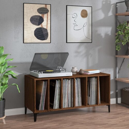 vidaXL Ormarić za ploče boja hrasta 100x38x48 cm od konstruiranog drva Cijene