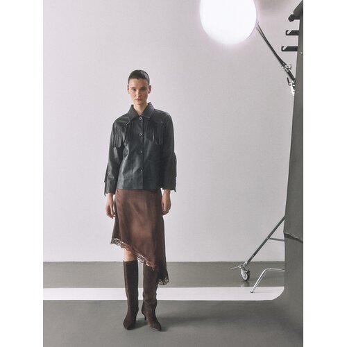 Reserved Suknja s asimetričnim rubom - tamnosmeđe Cene