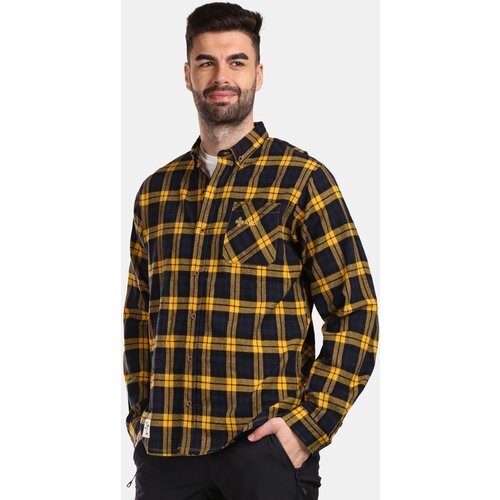 Kilpi Men's sports flannel shirt FLANNY-M Yellow Slike