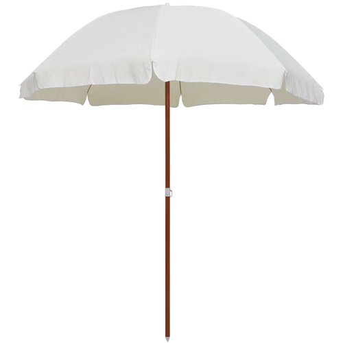 vidaXL Senčnik z jeklenim drogom 240 cm peščen Cene