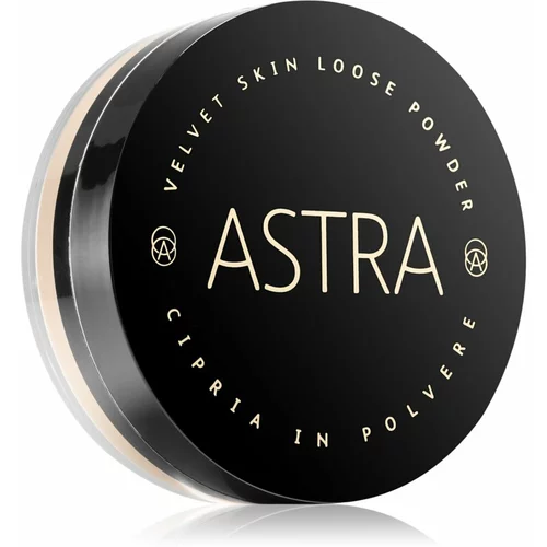 Astra Make-up Velvet Skin posvetlitveni puder v prahu za žameten videz kože odtenek 02 Porcelain 11 g
