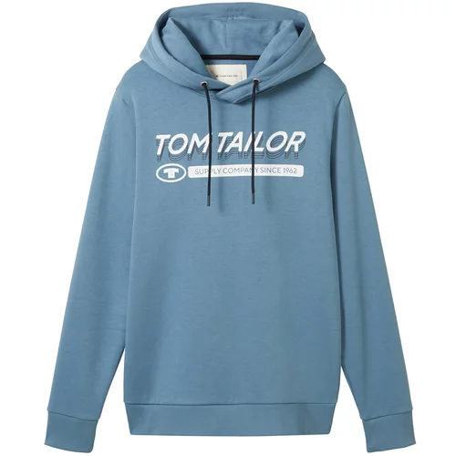 Tom Tailor Sweater majica plava / crna / bijela