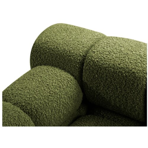 Micadoni Zelen modul za sedežno garnituro iz tkanine boucl&amp;eacute; (levi kot) Bellis &amp;ndash; Home Slike