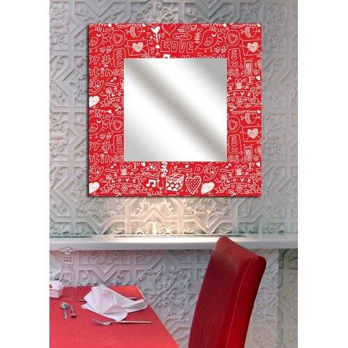 Wallity Zidno ogledalo MA-9, 50x50 cm, &scaron;areno Cijene