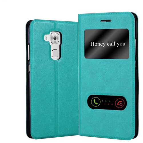 Cadorabo Ohi&scaron;je, združljivo z Huawei NOVA PLUS v mint turquoise - Za&scaron;čitni ovitek z magnetnim zapiranjem, stoječo funkcijo in 2 okencema za gledanje, (20561272) Cene