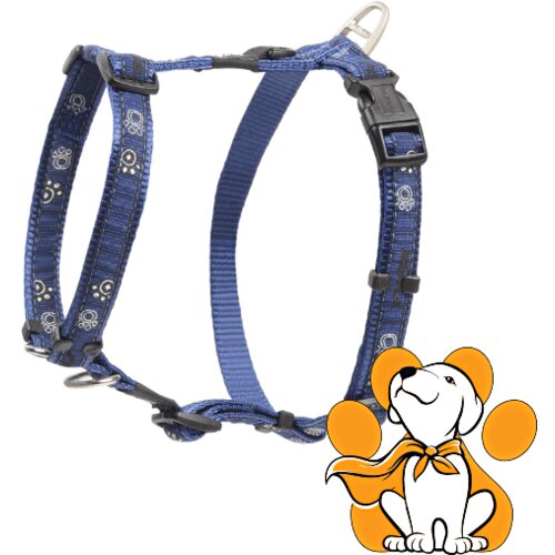 Rogz Navy Paw XL, 25mm, Klasični Am Za Pse, Plavi Cene
