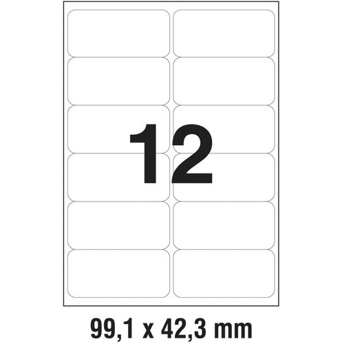  ETIKETE LK 99,1X42,3MM POLYESTER PK25L ZWECKFORM 4772-25 PROZIRNE Cene