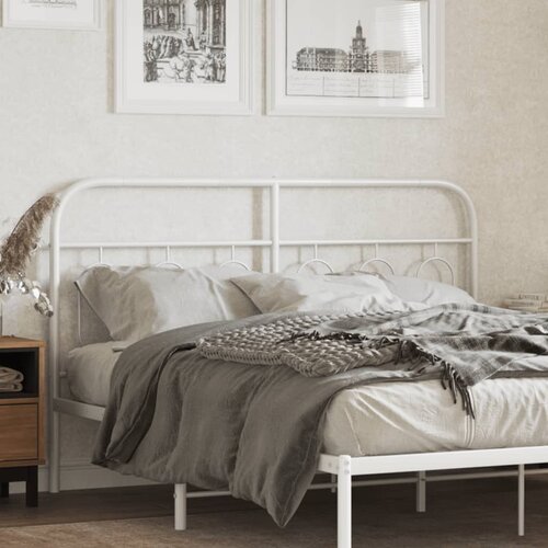 The Living Store Kovinsko vzglavje belo 150 cm - Vzglavje, (21659314) Slike