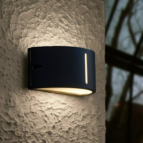 LUTEC Vanjska zidna svjetiljka (60 W, 24,9 x 12 x 13,5 cm, Antracit, IP44) Slike