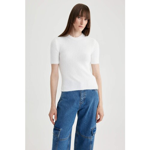 Defacto Slim Fit Crew Neck Ribana Pullover Slike