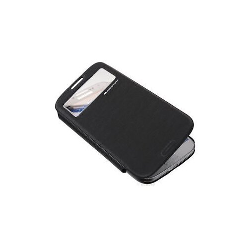 Goospery preklopna torbica S-View Apple iPhone 5 - črna z okenčkom Cene