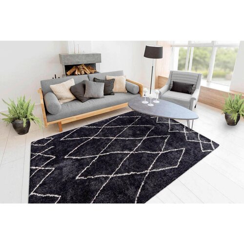 Kayoom PREPROGA Z VISOKIM FLOROM Orlando 160/230 cm antracit Slike