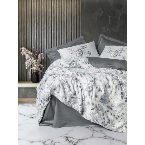 DEKOR DOM Set posteljine Double CB Moale, Sivi Cene