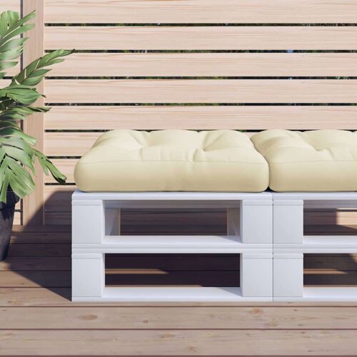  Jastuk za palete krem 60 x 61 5 x 10 cm od tkanine Slike