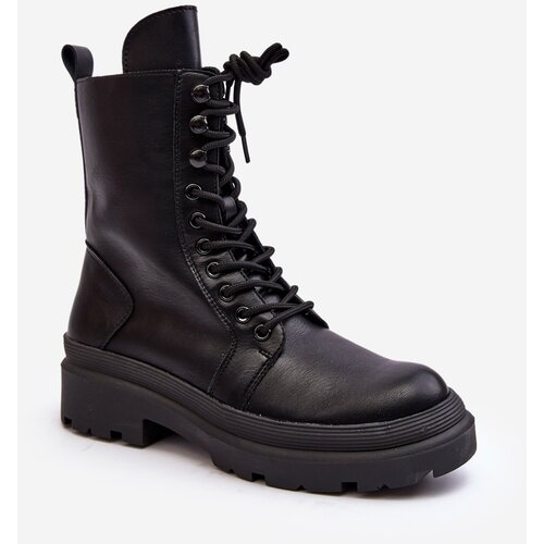 Kesi Women's work boots, Eco-leather, Black Irande Slike