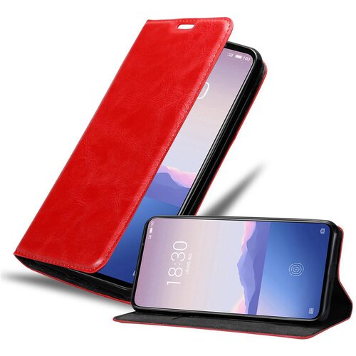 Cadorabo Ohi&scaron;je, združljivo z MEIZU 16S v rdeče jabolko - Za&scaron;čitni ovitek z magnetnim zapiranjem, stoječo funkcijo in režo za kartice, (20558246) Cene