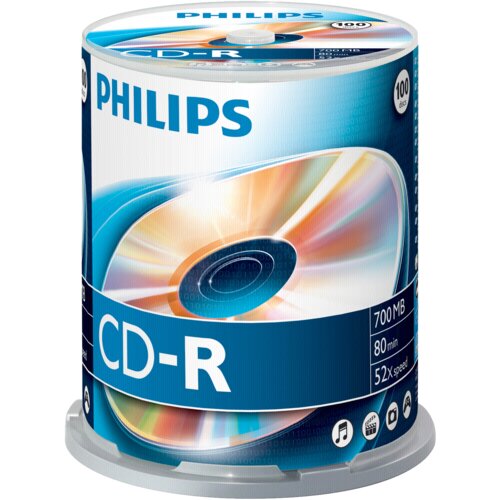 Philips 1x100 CD-R 80Min 700MB 52x SP Slike