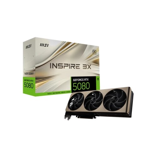 MSI grafička kartica geforce rtx 5080 16GB GDDR7 256bit inspire 3X oc Cene