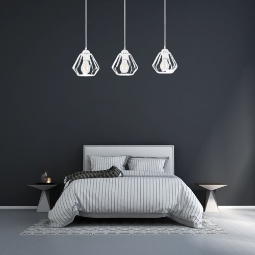  Luster na sajli CEED 3xE27/60W/230V bela Slike