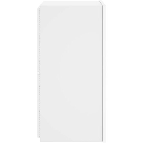  Zidni TV ormarić s LED svjetlima bijeli 30,5 x 35 x 70 cm Slike