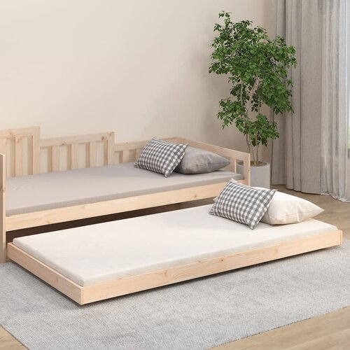  Za krevet 90 x 200 cm od masivne borovine Slike