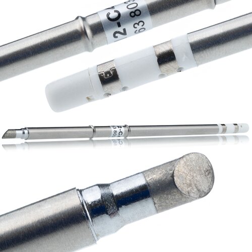 Rosfix T12-BC4 Spajkalna Konica &amp;ndash; Integriran Grelec In Termopara, Hitro Segrevanje 300&amp;deg;C V Slike