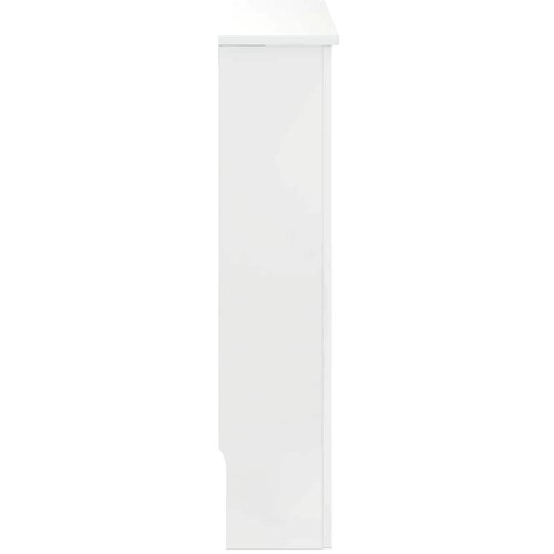  Pokrivač radijatora Visoki sjaj bijela 78 x 19 x 81,5 cm Slike