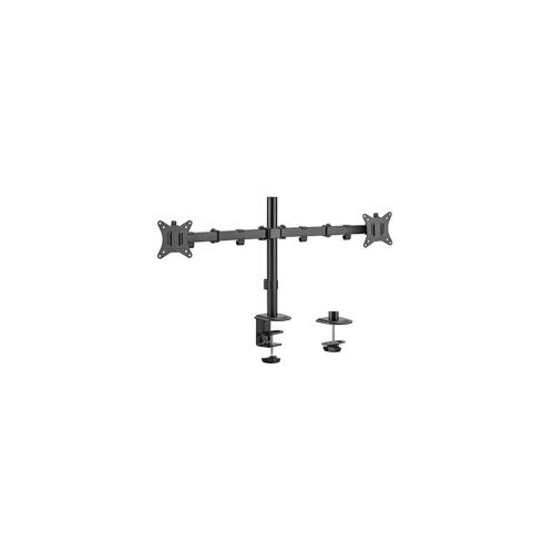  NOSAČ ZA DVA MONITORA GEMBIRD MA-D2-01, montaža na stol, (rotate, tilt, swivel), 17&rdquo;-32&rdquo;, up to 9 kg Cijene