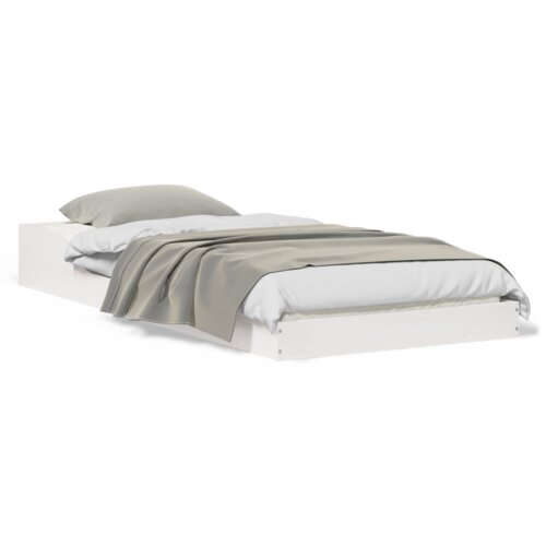 vidaXL Krevetna konstrukcija Bijela 80 x 210 cm Masivna borovina Cene