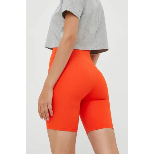 P.E Nation Kratke hlače za trening Rudimental za žene, boja: narančasta, glatki materijal, visoki struk