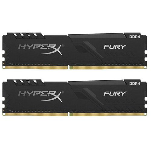 Kingston HYPERX Fury Black 8GB (2x4GB) DDR4 2666MHz CL16 - HX426C16FB3K2/8 Slike