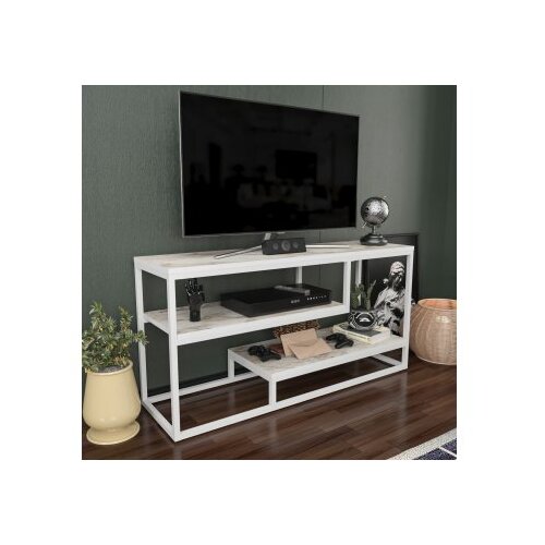 Hanah home Hanah Kućna TV komoda Lorin, 120,2x60x35,2 cm, Bijela Cene