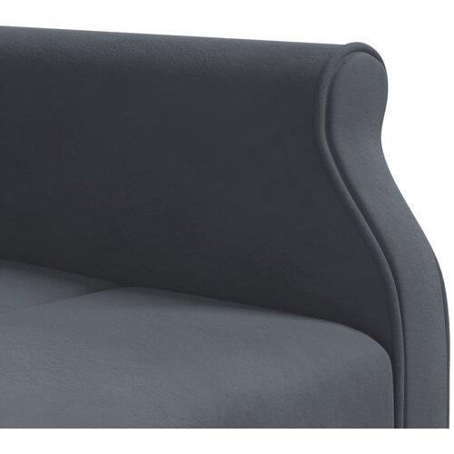  Kutna garnitura na razvlačenje tamnosiva 271x140x70 cm bar&amp;scaron;un Slike