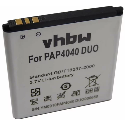 VHBW Baterija za Prestigio MultiPhone 4040 Duo, 1500 mAh