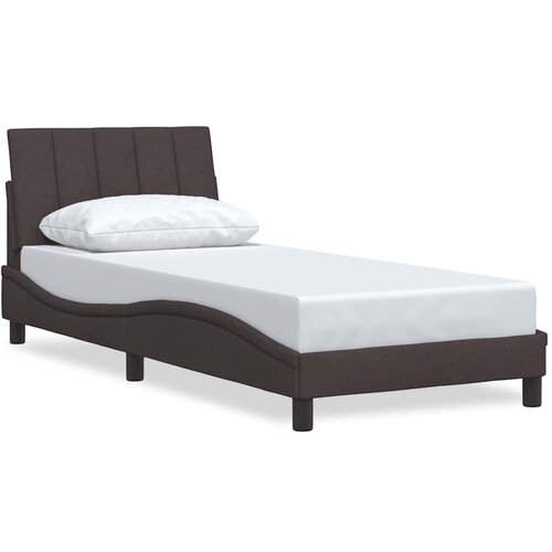 vidaXL Okvir kreveta bez madraca tamnosmeđi 90x200 cm od tkanine Cijene