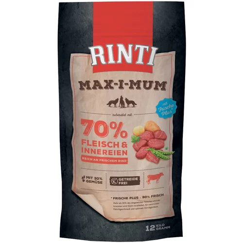Rinti Mix: 2 vrste Max-i-mum suha hrana - Piletina i govedina (2 x 12 kg)