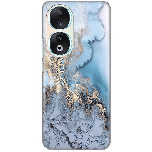 Torbica silikonska print za honor 90 blue gold marble Slike