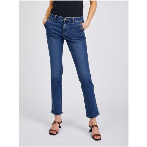 Orsay Dark blue womens straight fit jeans - Women Cene