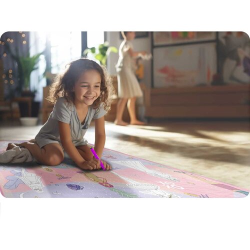 Ricokids model Fashion XXL podloga za bojanje + flomasteri GRATIS 120 x 90 x 0,3 cm Slike